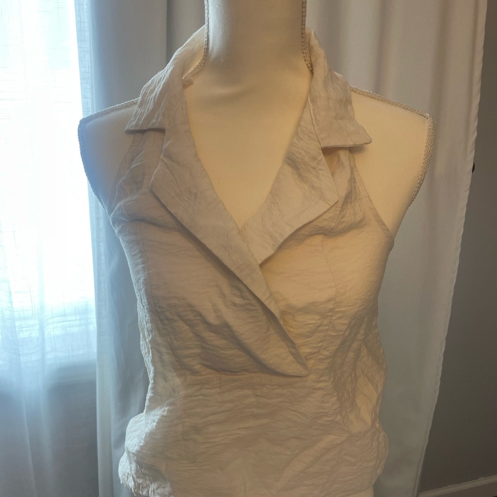 Sleevless collared top from Anthropologie